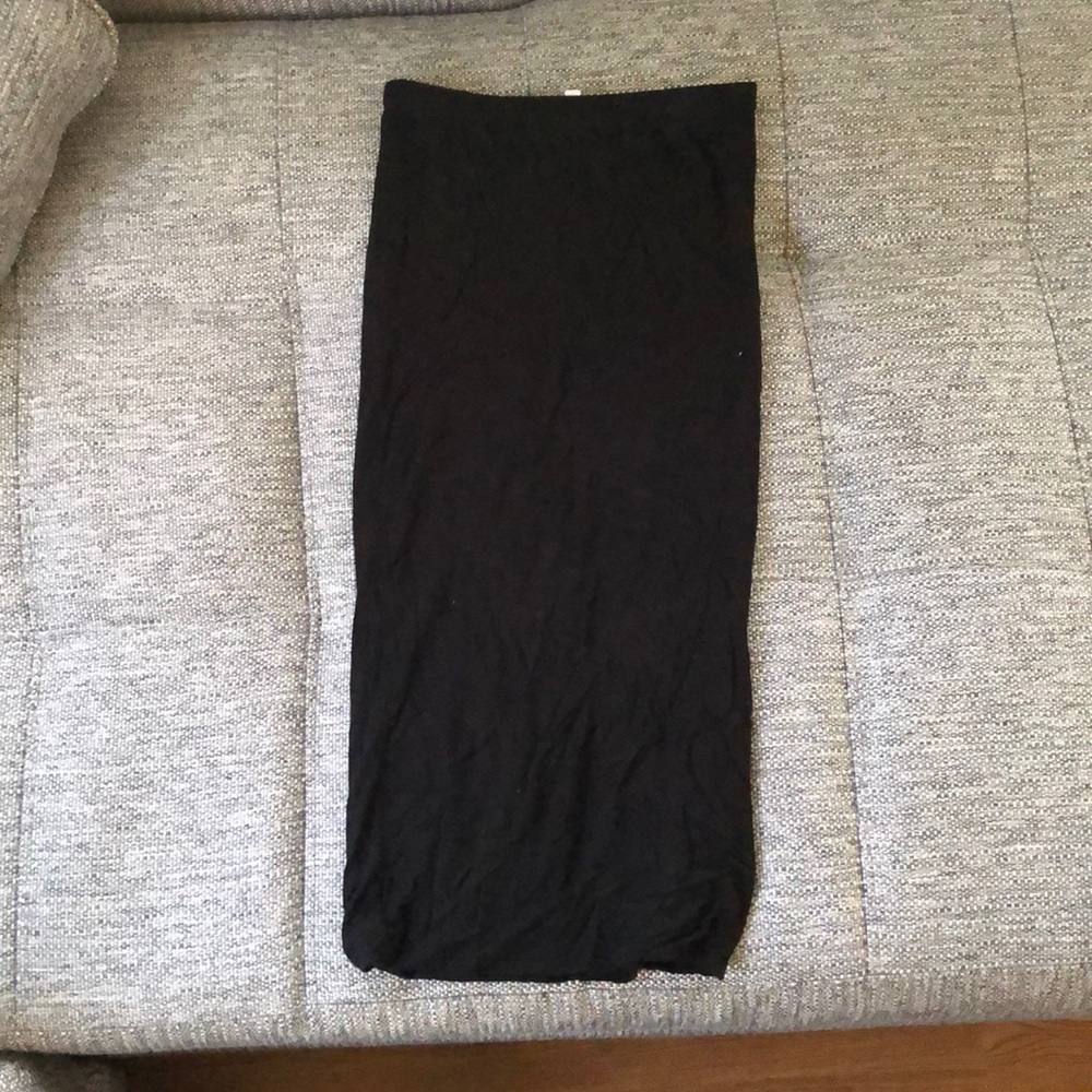Tight black skirt